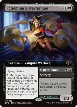 Scheming Silvertongue (Extended Art) [Secrets of Strixhaven]