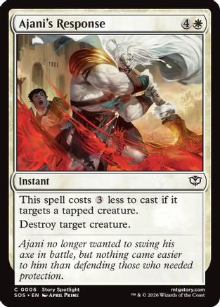 Ajani's Response [Secrets of Strixhaven]