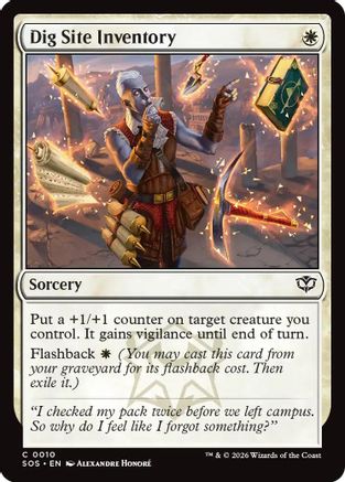 Dig Site Inventory [Secrets of Strixhaven]