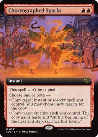 Choreographed Sparks (Extended Art) [Secrets of Strixhaven]