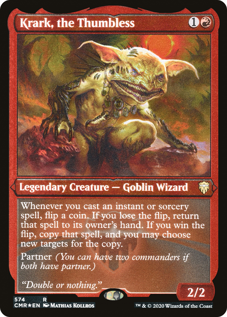 Krark, the Thumbless (Etched) [Commander Legends]