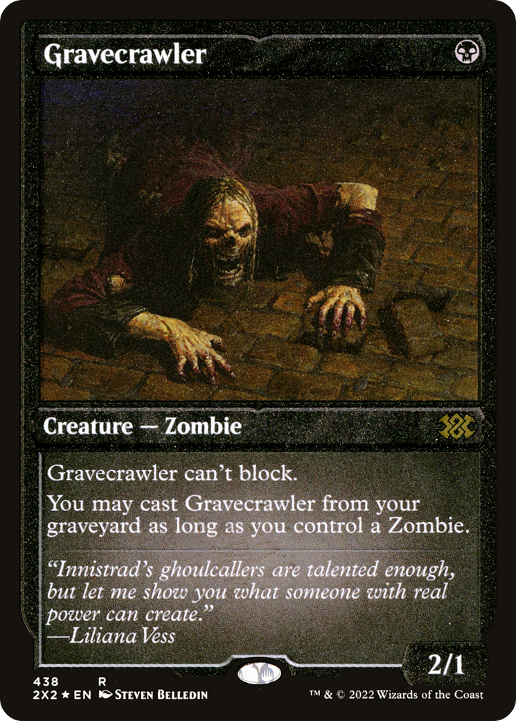 Gravecrawler (Foil Etched) [Double Masters 2022]