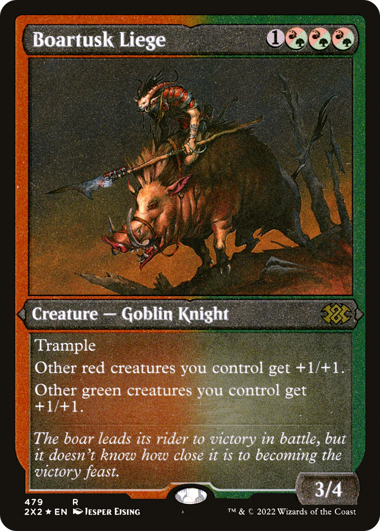Boartusk Liege (Foil Etched) [Double Masters 2022]