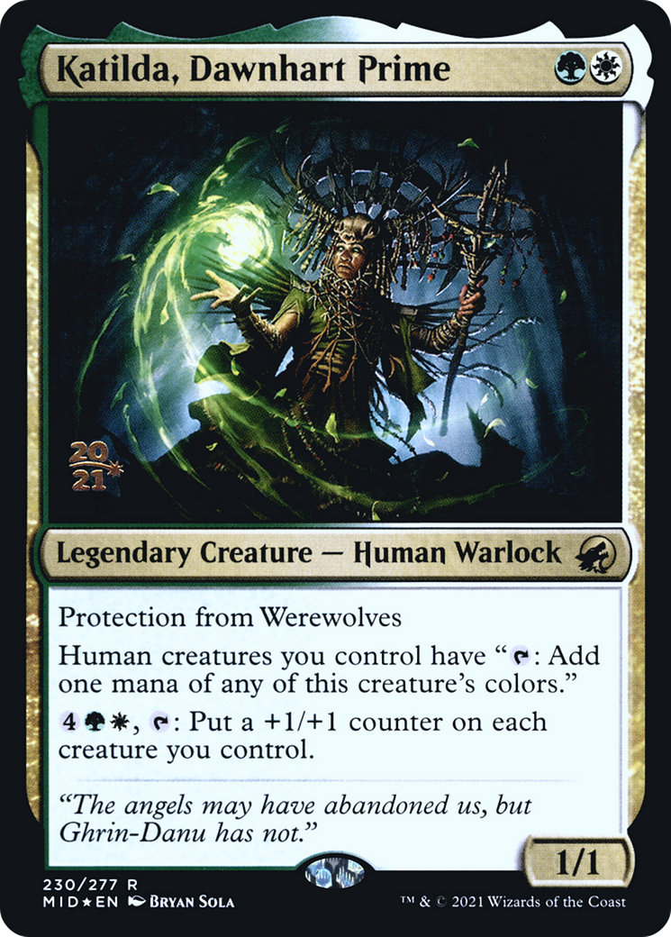 Katilda, Dawnhart Prime [Innistrad: Midnight Hunt Prerelease Promos]