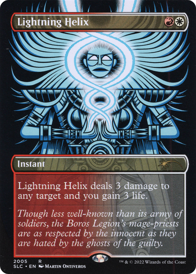 Lightning Helix (Borderless) [Secret Lair Countdown Kit]