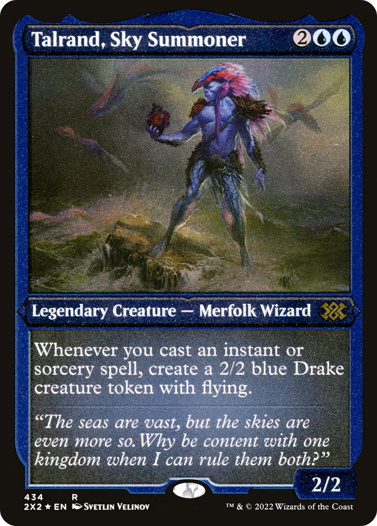 Talrand, Sky Summoner (Foil Etched) [Double Masters 2022]