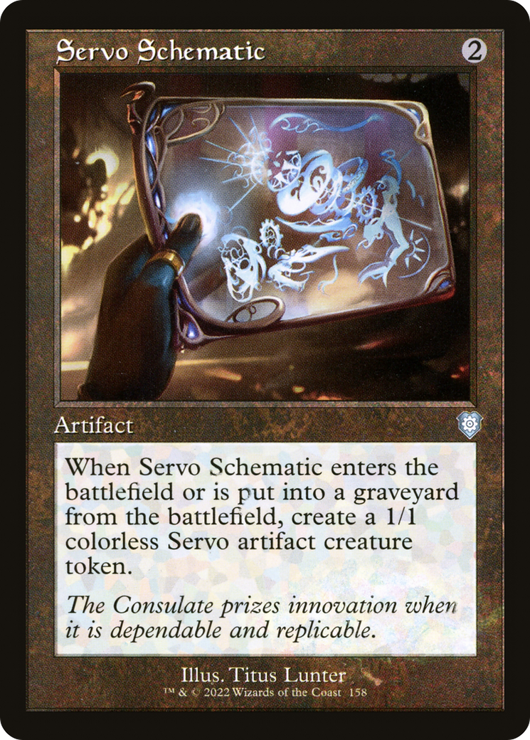 Servo Schematic (Retro) [The Brothers' War Commander]