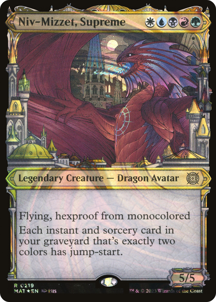 Niv-Mizzet, Supreme (Showcase Halo Foil) [March of the Machine: The Aftermath]