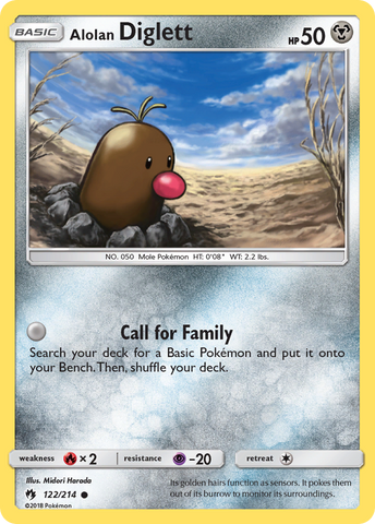 Alolan Diglett (122/214) [Sun & Moon: Lost Thunder]