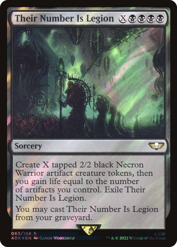 Their Number Is Legion (Surge Foil) [Warhammer 40,000]