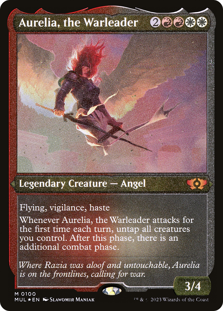 Aurelia, the Warleader (Foil Etched) [Multiverse Legends]