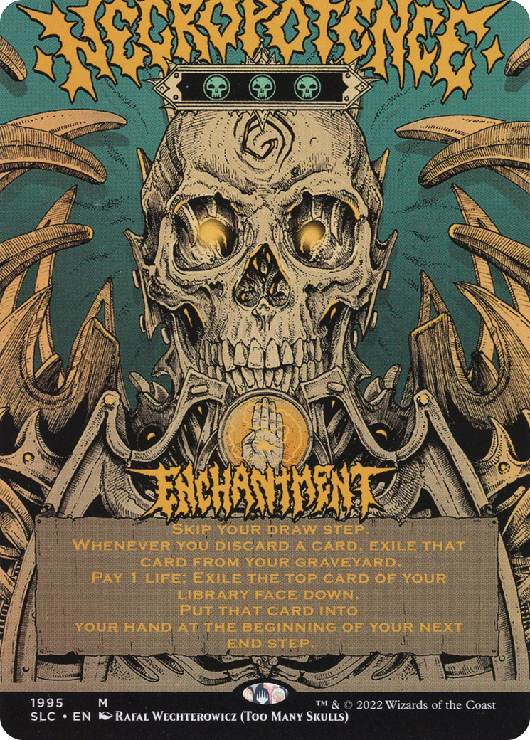 Necropotence (Borderless Alternate Art) [Secret Lair Countdown Kit]