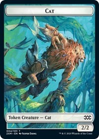 Cat // Germ Double-Sided Token [Double Masters Tokens]