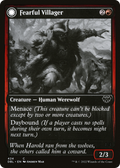 Fearful Villager // Fearsome Werewolf [Innistrad: Double Feature]