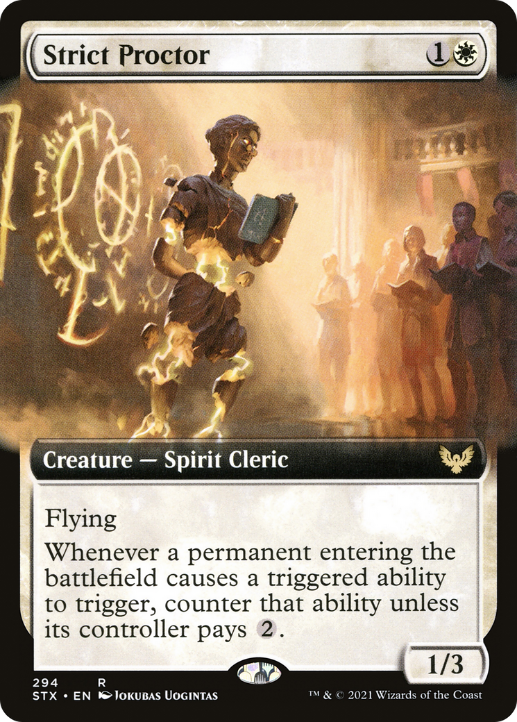 Strict Proctor (Extended Art) [Strixhaven: School of Mages]