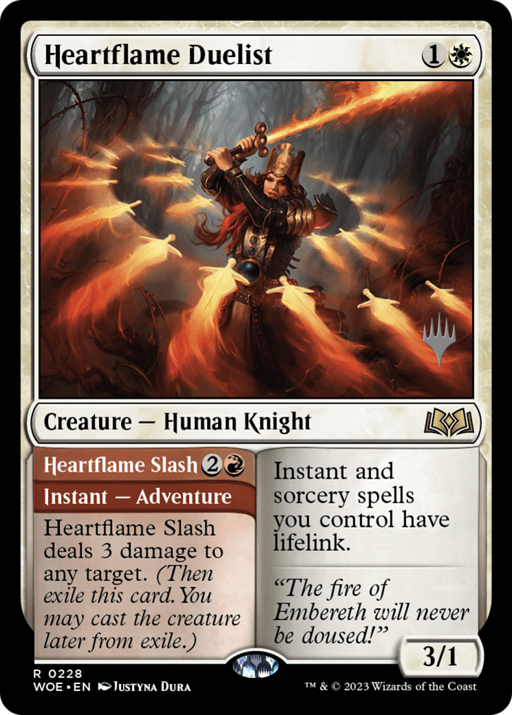 Heartflame Duelist // Heartflame Slash (Promo Pack) [Wilds of Eldraine Promos]