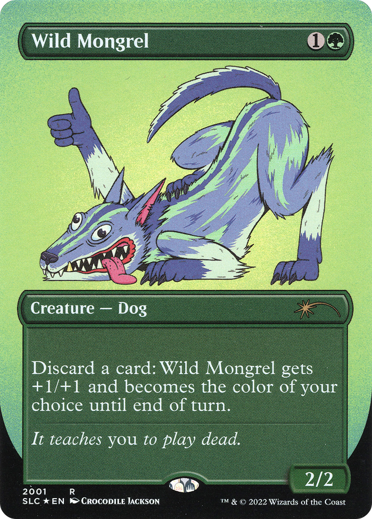 Wild Mongrel (Borderless) [Secret Lair Countdown Kit]