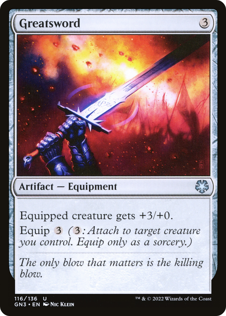 Greatsword [Game Night: Free-for-All]