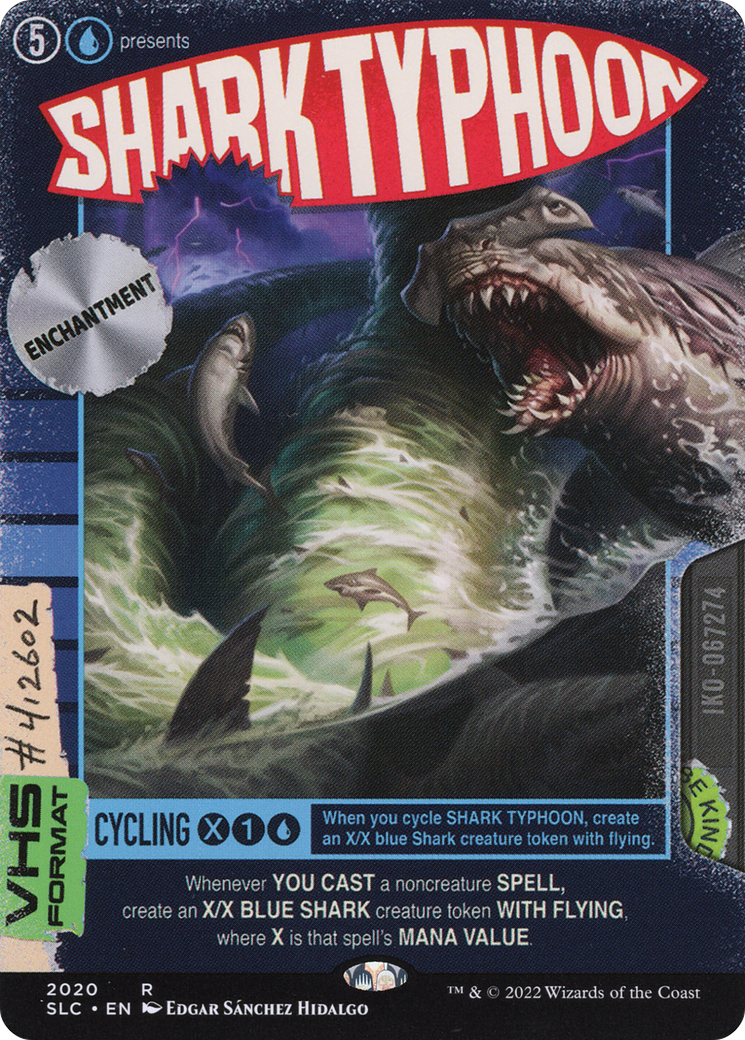 Shark Typhoon (Borderless Alternate Art) [Secret Lair Countdown Kit]