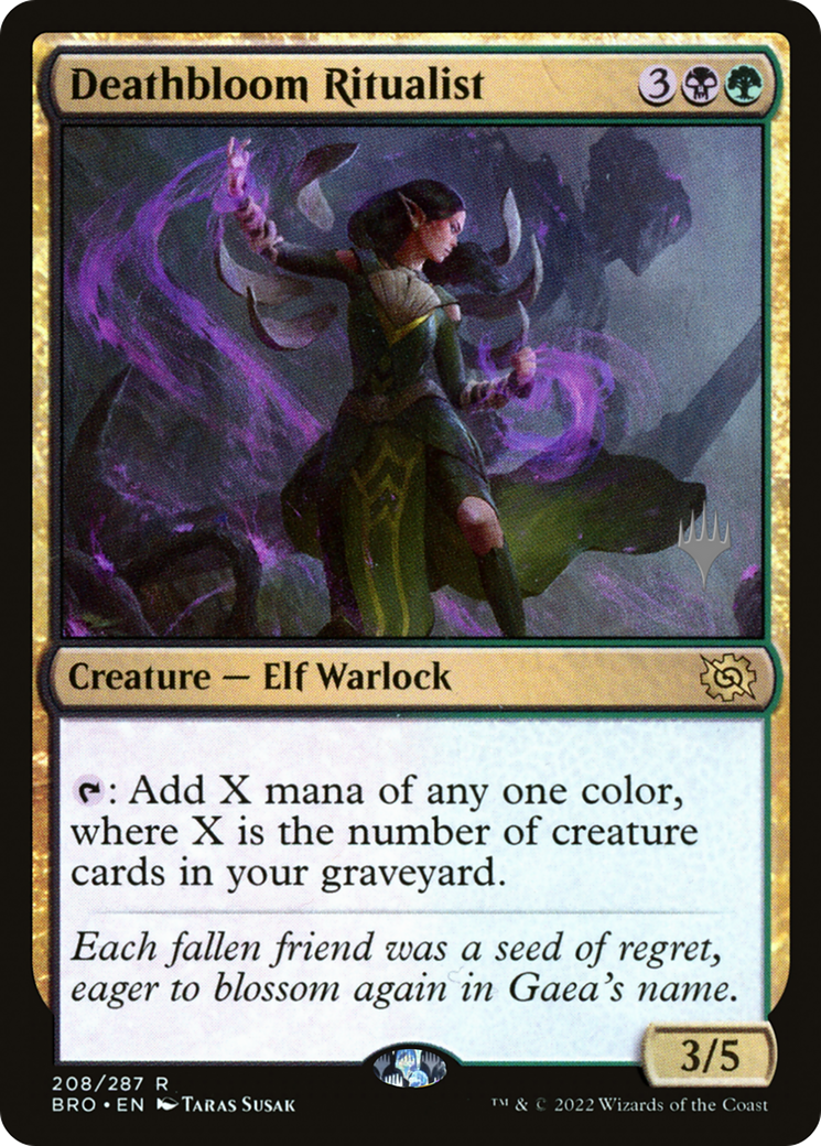 Deathbloom Ritualist (Promo Pack) [The Brothers' War Promos]