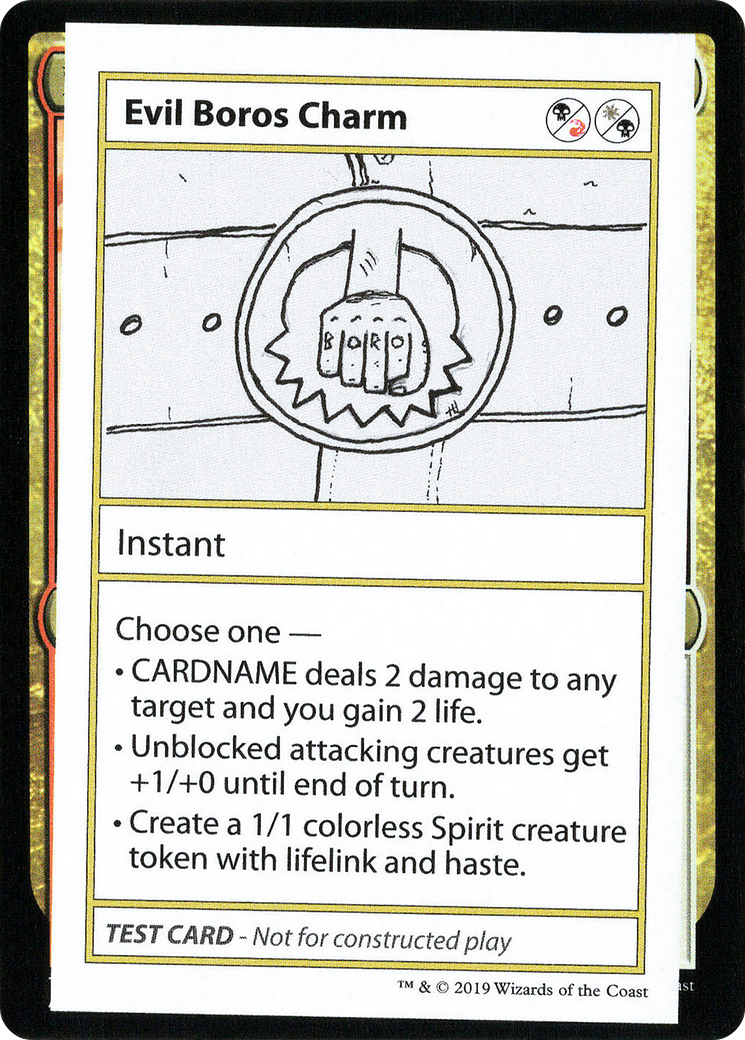 Evil Boros Charm (2021 Edition) [Mystery Booster Playtest Cards]