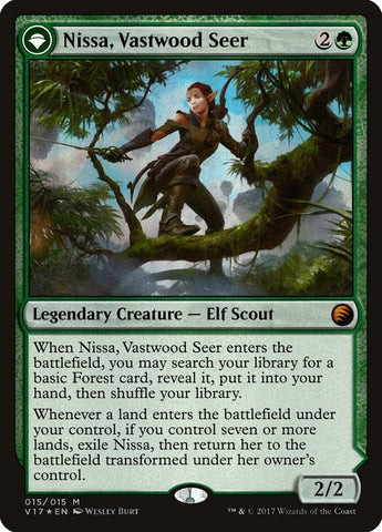 Nissa, Vastwood Seer // Nissa, Sage Animist [From the Vault: Transform]