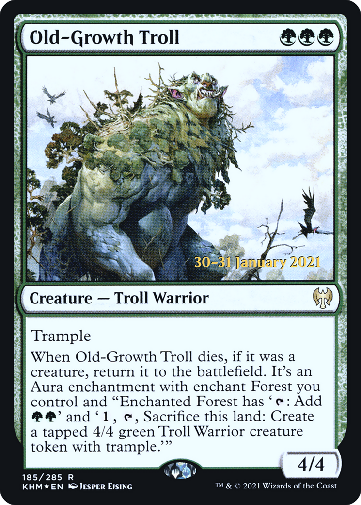 Old-Growth Troll [Kaldheim Prerelease Promos]