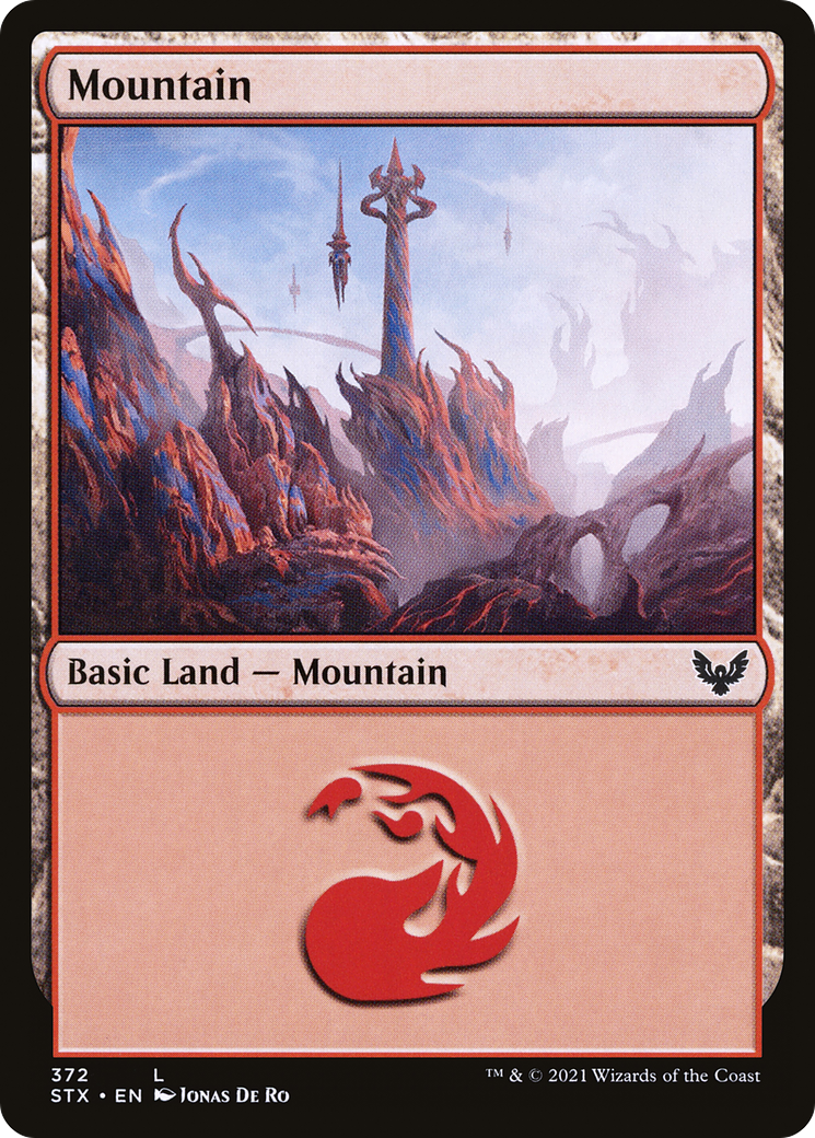 Mountain (372) [Strixhaven: School of Mages]