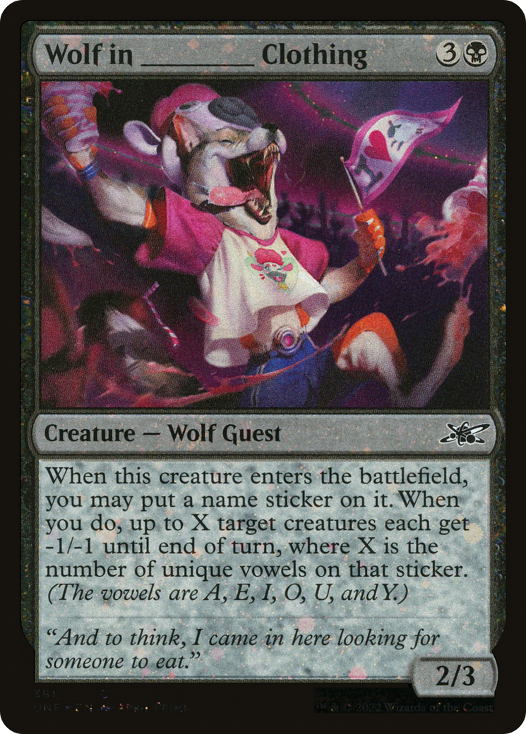 Wolf in _____ Clothing (Galaxy Foil) [Unfinity]