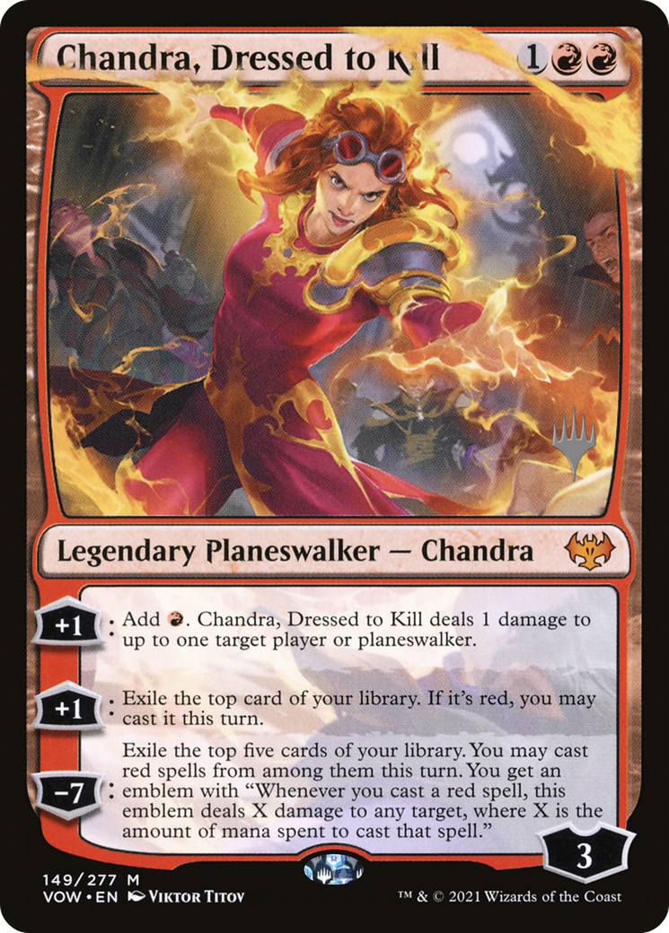 Chandra, Dressed to Kill (Promo Pack) [Innistrad: Crimson Vow Promos]
