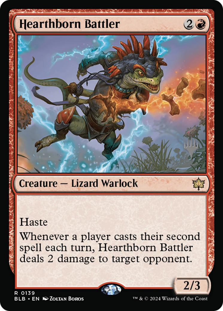 Hearthborn Battler (Promo Pack) [Bloomburrow Promos]