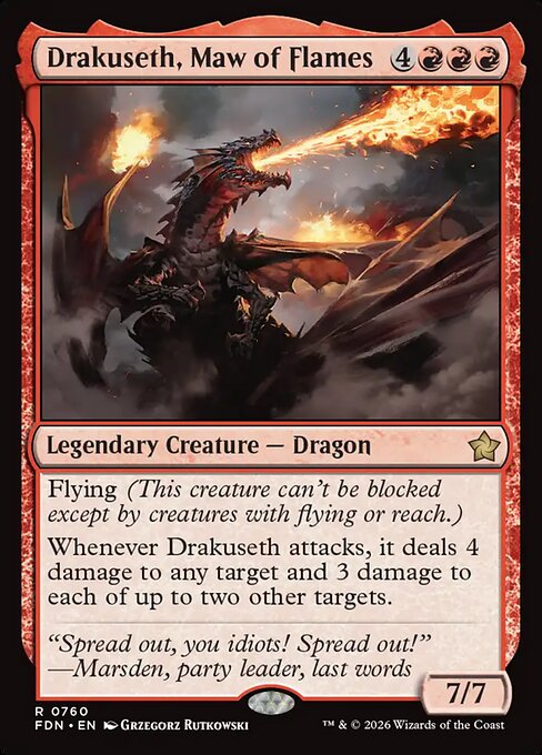 Drakuseth, Maw of Flames (FDN 760) [Foundations]