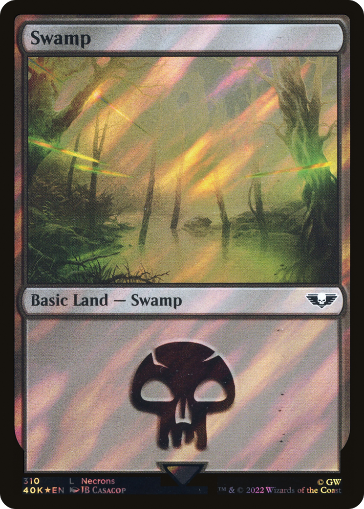Swamp (310) (Surge Foil) [Warhammer 40,000]