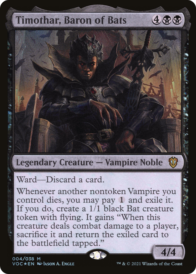 Timothar, Baron of Bats [Innistrad: Crimson Vow Commander]