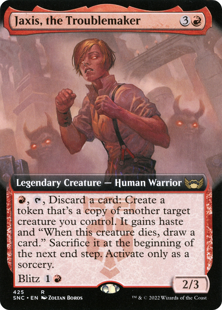 Jaxis, the Troublemaker (Extended Art) [Streets of New Capenna]