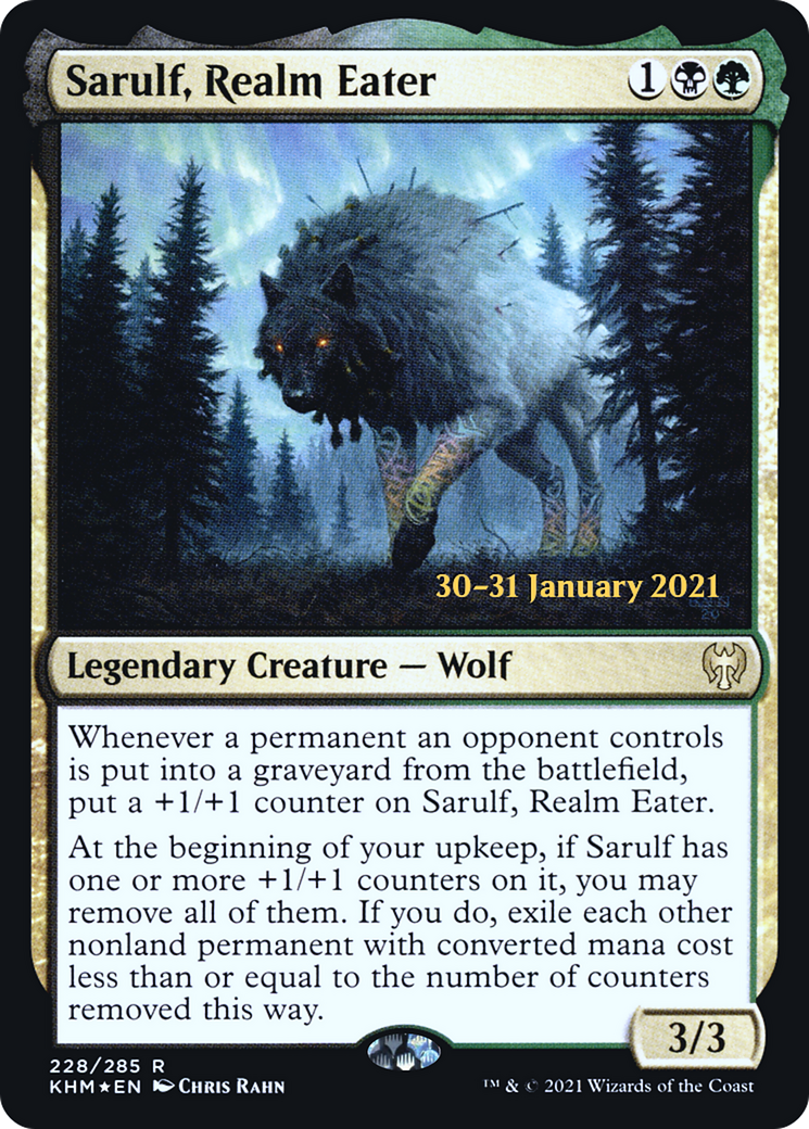 Sarulf, Realm Eater [Kaldheim Prerelease Promos]