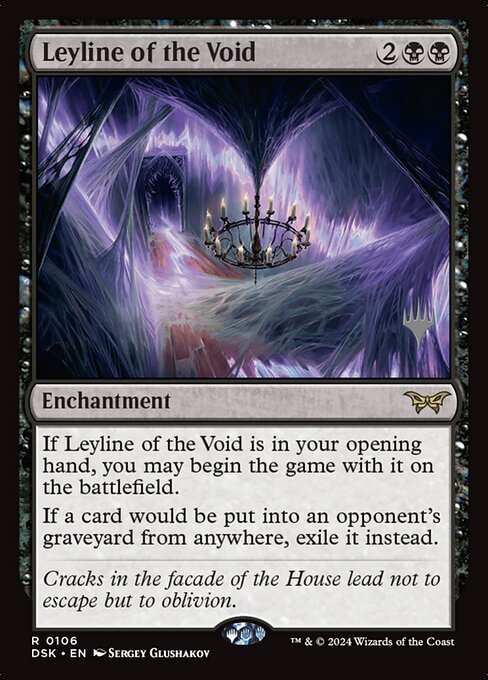 Leyline of the Void (PDSK 106p) [Duskmourn: House of Horror Promos]