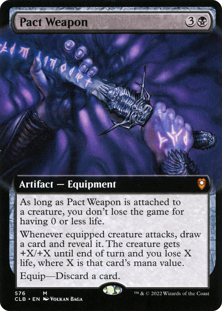 Pact Weapon (Extended Art) [Commander Legends: Battle for Baldur's Gate]