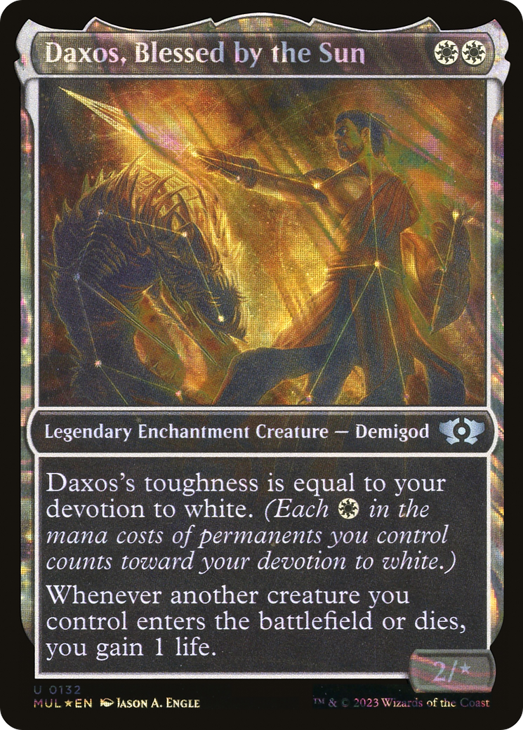 Daxos, Blessed by the Sun (Halo Foil) [Multiverse Legends]