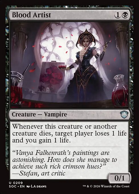 Blood Artist (SOC 209) [Secrets of Strixhaven Commander]
