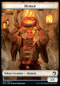 Human // Spider Double-Sided Token [Innistrad: Midnight Hunt Tokens]