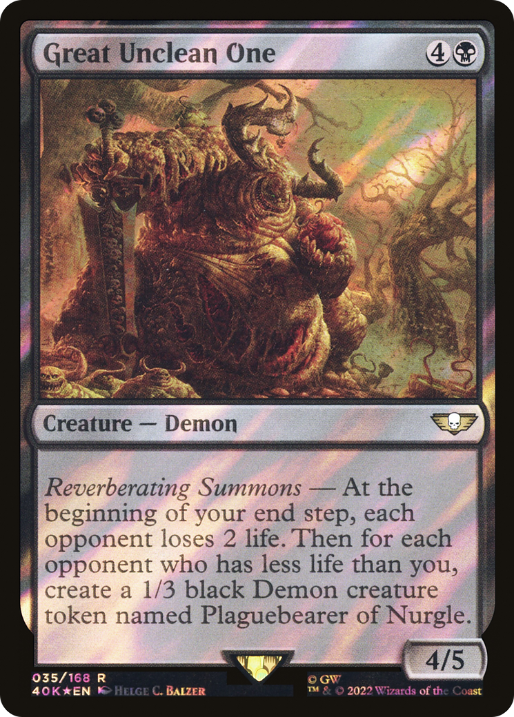 Great Unclean One (Surge Foil) [Warhammer 40,000]