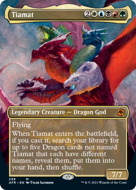 Tiamat (Borderless Alternate Art) [Dungeons & Dragons: Adventures in the Forgotten Realms]