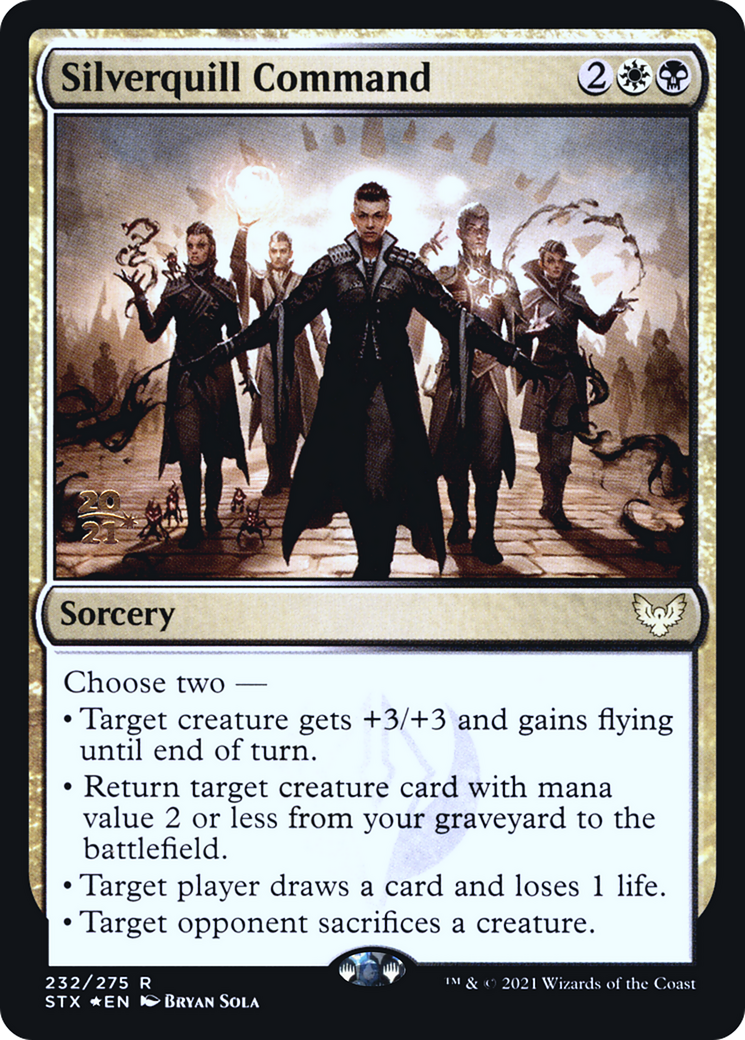 Silverquill Command [Strixhaven: School of Mages Prerelease Promos]