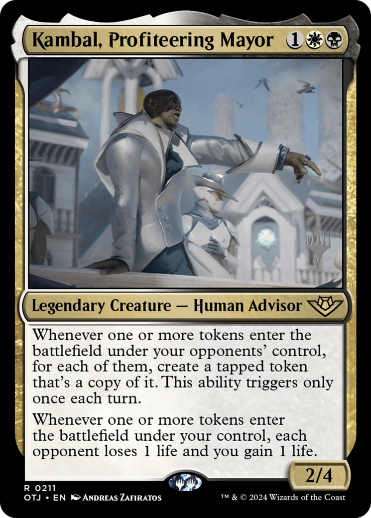 Kambal, Profiteering Mayor (Promo Pack) [Outlaws of Thunder Junction Promos]