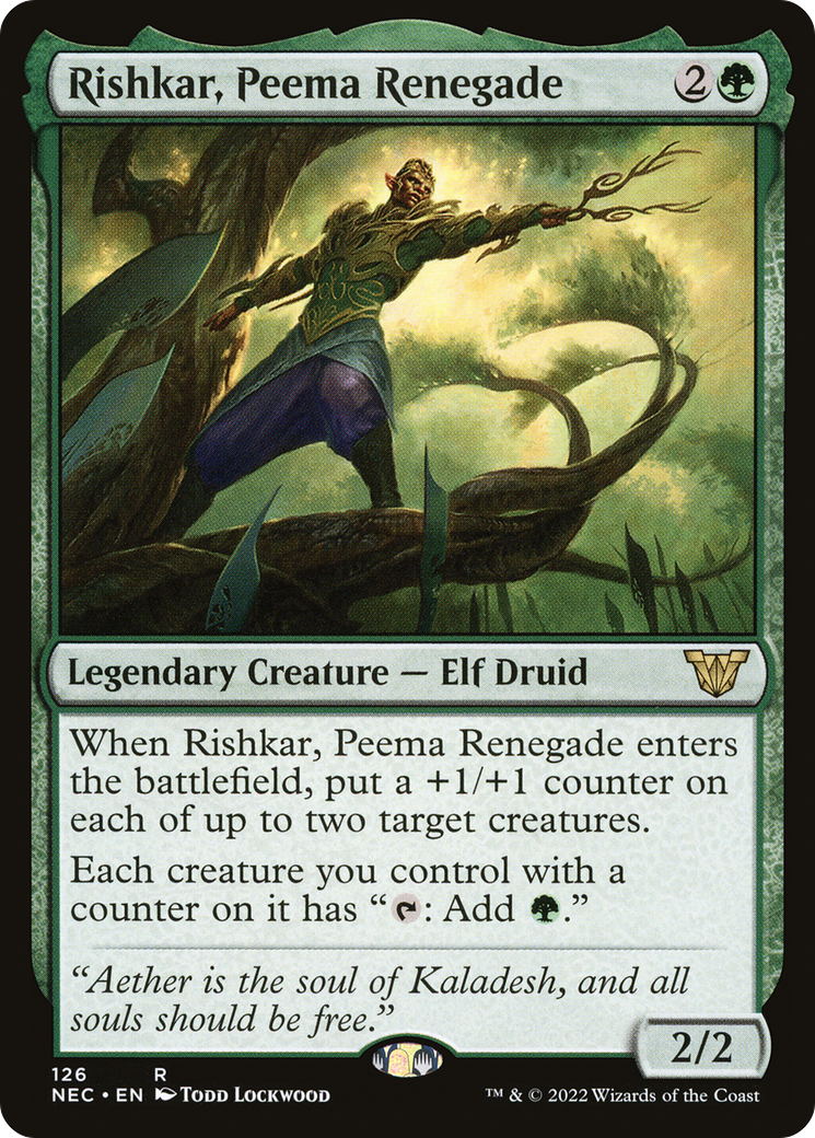 Rishkar, Peema Renegade [Kamigawa: Neon Dynasty Commander]
