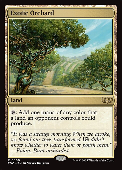 Exotic Orchard (TDC 360) [Tarkir: Dragonstorm Commander]