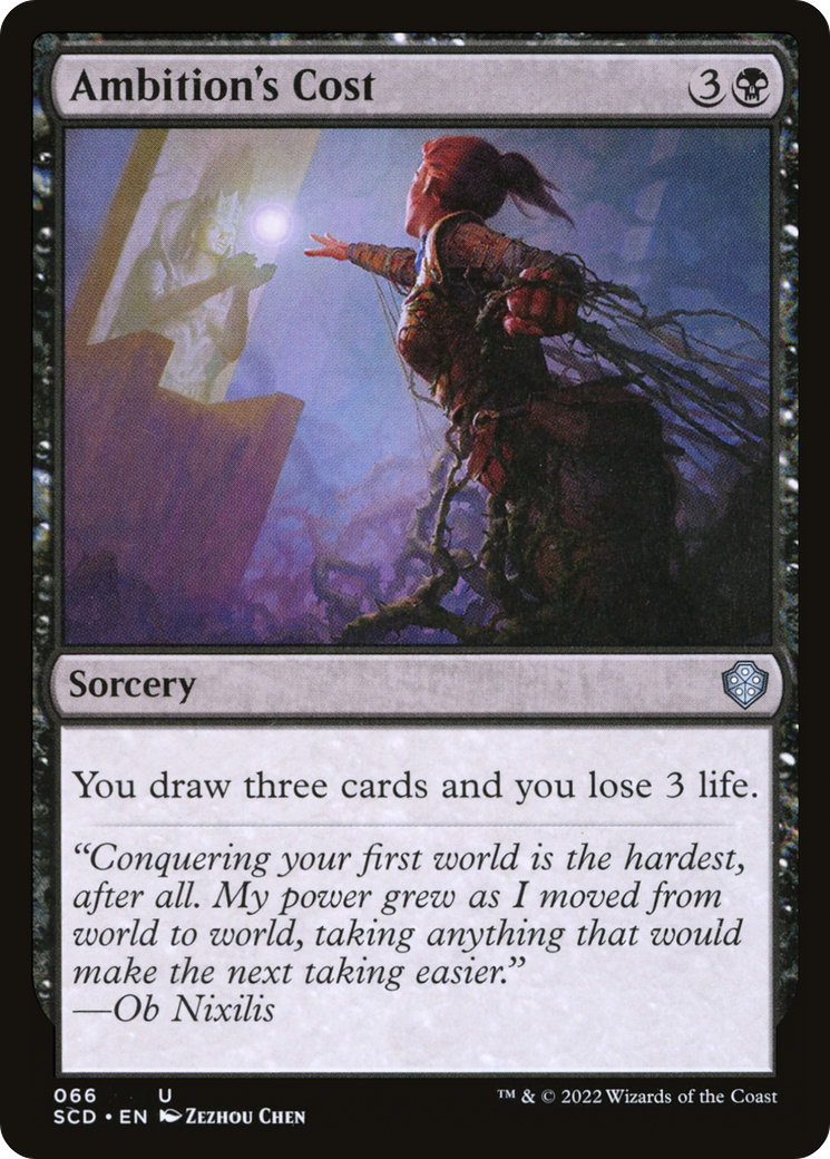 Ambition's Cost [Starter Commander Decks]