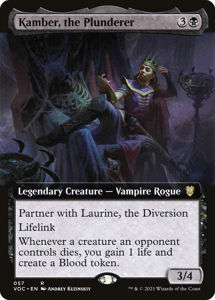 Kamber, the Plunderer (Extended Art) [Innistrad: Crimson Vow Commander]