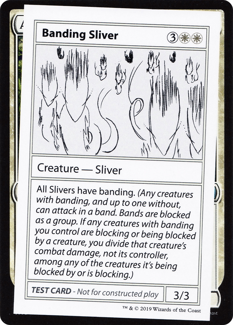 Banding Sliver (2021 Edition) [Mystery Booster Playtest Cards]